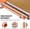 Close-up view of a copper heat exchanger with text highlighting its features. Podgląd zdjęcia produktu