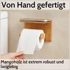 DEKAZIA® Klopapierhalter Holz mit Ablage – Produktbild-Vorschau 4