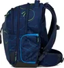 Side view of a blue backpack with a geometric pattern. Anteprima dell’immagine prodotto