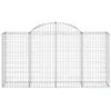 Gabionen mit Hochbogen 20 Stk 200x50x100/120cm Verzinktes Produktbild-Vorschau 4