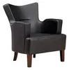Sessel Holz Design Polster Lounge Sitz Relax Leder Luxus Produktbild-Vorschau 1