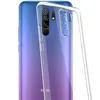 A clear, professional studio shot of a transparent phone case placed over a smartphone. Produktbild-Vorschau