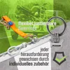 Airlineschiene halbrund Aluminium 1,5 m, 4er Set - silber Produktbild-Vorschau 5