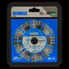 A DeWalt diamond cutting disc is displayed in its retail packaging against a black background. Produktbild-Vorschau