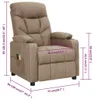masážne kreslo vidaXL Electric Taupe Fabric Náhľad obrázku produktu 7