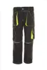 A pair of black and yellow children's work pants. Produktbild-Vorschau