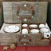 18pcs Service à café Arbre de Noël Faïence 6 personnes Voir les images du produit 3