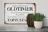 Holzschild Spruch 30x20cm hier wohnt Oldtimer über 70 Produktbild-Vorschau 4