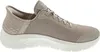 A side view of a beige Skechers slip-on shoe against a white background. Anteprima dell’immagine prodotto