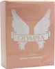 Verpackung des Paco Rabanne Olympea Aqua Parfums in Roségold mit weißen Engelsflügeln und glänzender Schrift. Produktbild-Vorschau