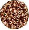 Kovové korálky s veľkým otvorom 4 mm, približne 100 kusov, Náhľad obrázku produktu 2
