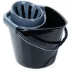 Wischeimer mit Auswringer, Kunststoff, schwarz, 10 l Produktbild-Vorschau 1