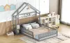 Sweiko 140 x 200cm Kinderbetten, Flachbetten, Hausbetten Produktbild-Vorschau 14