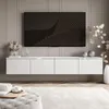Hängender TV-Schrank CELINE GLOSS SILVER 200 cm mit Produktbild-Vorschau 2