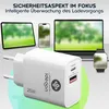 2er-Set Dual 25Watt USB Ladegerät, 1x USB-C und USB-A, PD- Produktbild-Vorschau 6