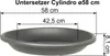 MePla - 3 Stück - Untersetzer Cylindro ø 58 anthrazit Produktbild-Vorschau 2