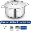 Korkmaz Alfa Set de 9 casseroles à induction Set de Voir les images du produit 6