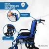 Invalidný vozík skladací Dva brzdové systémy Sedadlo 46 cm Náhľad obrázku produktu 7