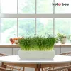 KOTARBAU® Céramique Pot de fleurs allongé intérieur blanc Voir les images du produit 2