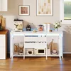 Credenza ProximaX con 4 ante e 2 cassetti, bianco lucido, Anteprima dell’immagine prodotto 3