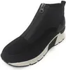 A black high-top sneaker with a zipper closure. Produktbild-Vorschau