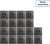 18x Schutzkontakt-Steckdose mit Rahmen McPower "Flair", Produktbild-Vorschau 1