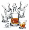 Whisky Set Bohemia Quadro Kristallglas Karaffe 850 ml und 6 Produktbild-Vorschau 9
