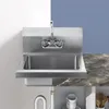 Profesjonalna Umywalka Komercyjna Vevor Z Baterią Stal Podgląd zdjęcia produktu 9