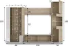 Dmora Parete Attrezzata Angioletto 42.00x260.00x185.00h cm Anteprima dell’immagine prodotto 3