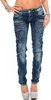 Cipo & Baxx Damen Slim Fit Jeans Stonewashed WD200B Blue Produktbild-Vorschau 1