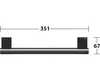 KEUCO PLAN Haltegriff 300 mm schwarz matt Produktbild-Vorschau 7