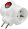 Multiprise 3 prises blanche - Avec interrupteur - Compacte Voir les images du produit 4
