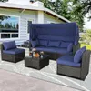 Outdoor Sofa Eleni Braun/Blau Produktbild-Vorschau 4