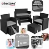 TecTake 404299, Černá, Šedá, 4 sedadlo/sedadel, Dospělí a Náhled obrázku produktu 4