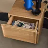 sweeek - Nachttisch mit Holzlook und 2 Schubladen - Natur Produktbild-Vorschau 5