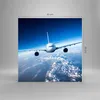 Bilder auf glas - Flugzeug himmel wolken flug - 30x30cm - Produktbild-Vorschau 3