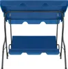 vidaXL Hollywoodschaukel Dunkelblau 170×110×153 cm Stoff Produktbild-Vorschau 1