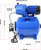 Wiltec domácí vodárna 600W 2800l/h zahradní čerpadlo s Náhled obrázku produktu 4