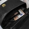 Damen Leder kleine kompakte Kupplungstasche schwarz Paolo Produktbild-Vorschau 5