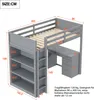 A diagram of a loft bed with dimensions and text in German. Náhled obrázku produktu