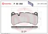 BREMBO Bremsbeläge Vorne (P 50 092) für Mercedes-Benz CLK Produktbild-Vorschau 3
