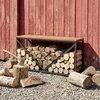 Outsunny 2-in-1 Kaminholzregal für innen 98 x 28 x 50 cm Produktbild-Vorschau 8