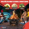 HEAT Feuerschale Fresvik Ø80 cm mit Holzlagerung Produktbild-Vorschau 6