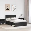 Möbel Bettrahmen Schwarz 120 x 200 cm Massives Kiefernholz Produktbild-Vorschau 3