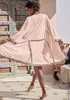 LASCANA Kimono rosa anthrazit gemustert Größe 40/42 Produktbild-Vorschau 4