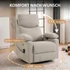Sillón reclinable eléctrico HOMCOM con función giratoria, Vista previa de la imagen del producto 4