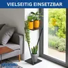 DanDiBo Blumenständer Metall Schwarz Eckig 80 cm 96641 Produktbild-Vorschau 3