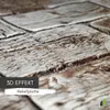 Close-up of textured wood-like panels with text overlays. Produktbild-Vorschau