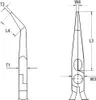 KNIPEX Flachrundzange mit Schneide 200 mm Produktbild-Vorschau 11
