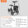 VEVOR knee scooter, deambulatore in alluminio con manubrio Anteprima dell’immagine prodotto 7